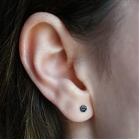 Single earring Burato Woman Diamonds Paillettes in Rose Gold Diamante 0.04 Ct CD802 - CD802